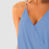 Full Size Surplice Spaghetti Strap Top