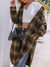 Plaid Button Up Long Sleeve Shacket