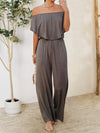 Ruffled Off-Shoulder Jumpsuit