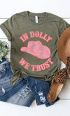 Retro In Dolly We Trust Graphic Tee