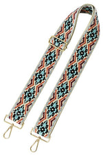 2 Inch Wide Aztec Tribal Pattern Purse Strap