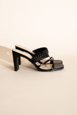 CARMEN-S BRAIDED STRAP SANDAL HEELS