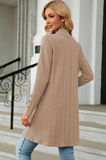 Open Front Long Sleeve Cardigan