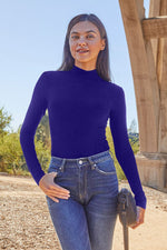 Basic Bae Full Size Mock Neck Long Sleeve Bodysuit