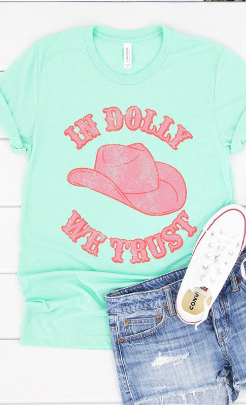 Retro In Dolly We Trust Graphic Tee