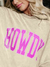 Full Size HOWDY Graphic Round Neck Sweatshirt