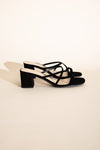 CRIMP-S MULE SANDAL HEELS