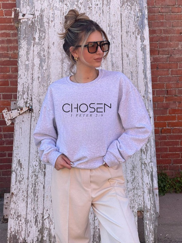 Chosen 1 Peter 2  9 Cozy Crewneck Sweatshirt