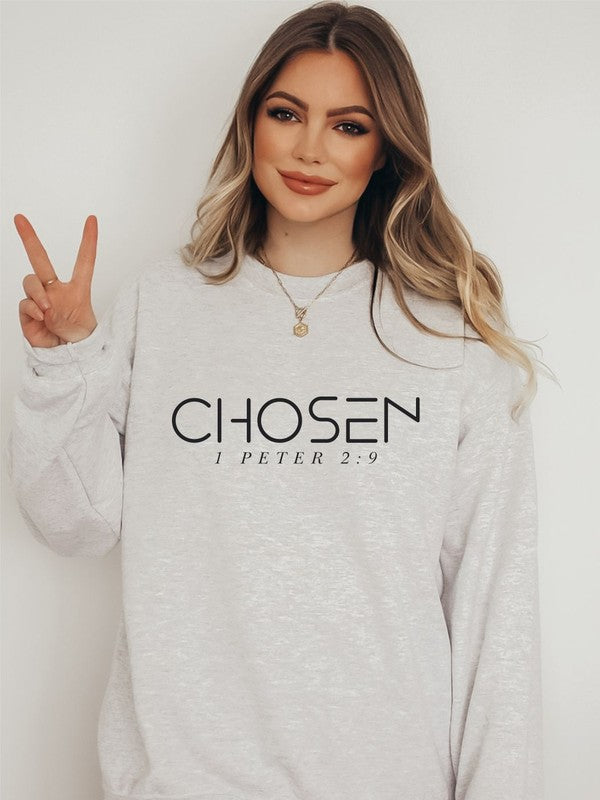 Chosen 1 Peter 2  9 Cozy Crewneck Sweatshirt