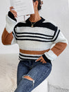 Striped Round Neck Sweater